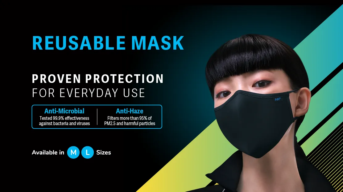 ST Engineering Launches New High Performance AIR⁺ Reusable Mask with >95% Particulate Filtration Efficiency and Proven Anti-Microbial Protection